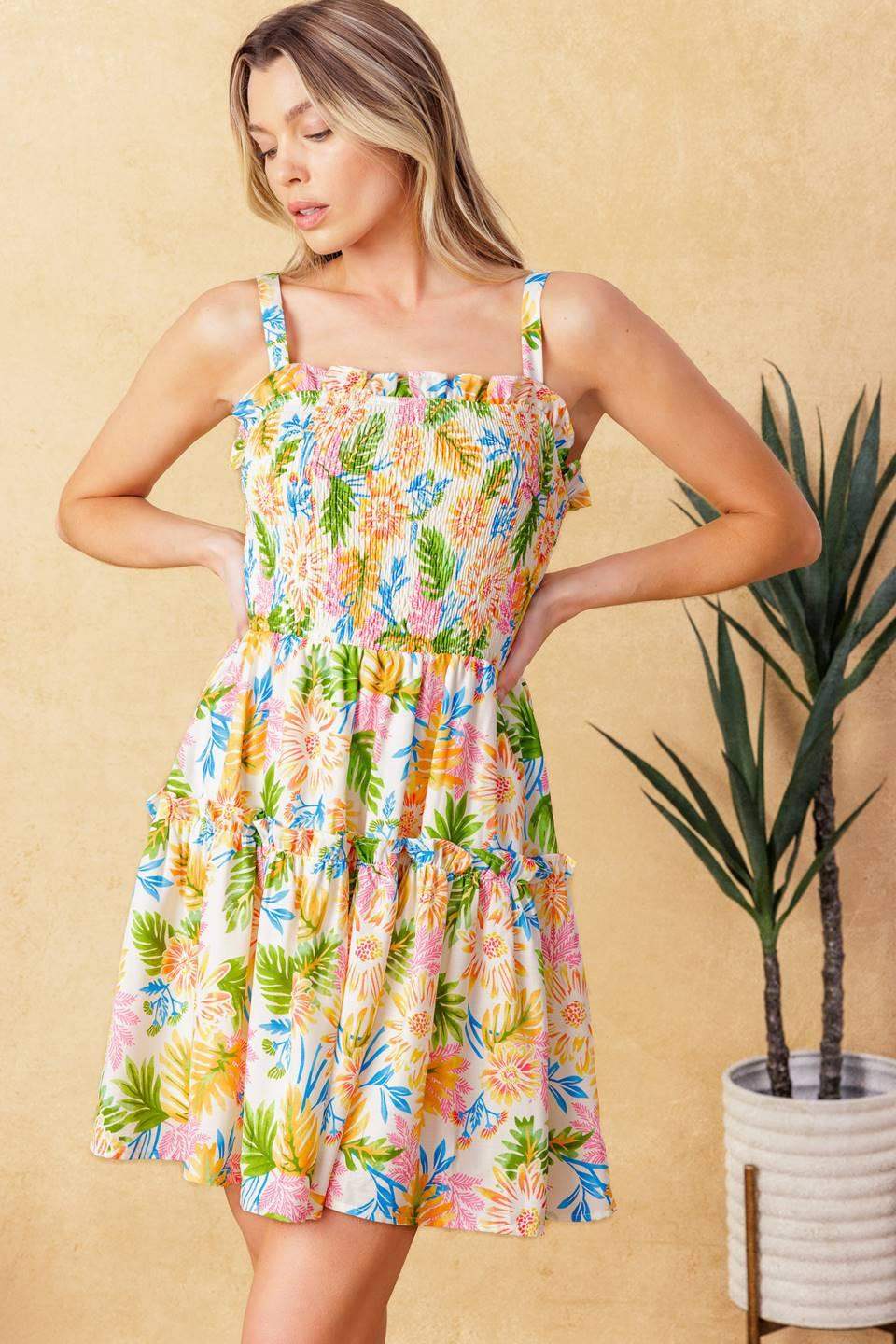 SECRET CRUSH WOVEN MINI DRESS - Flying Tomato - Flyclothing LLC
