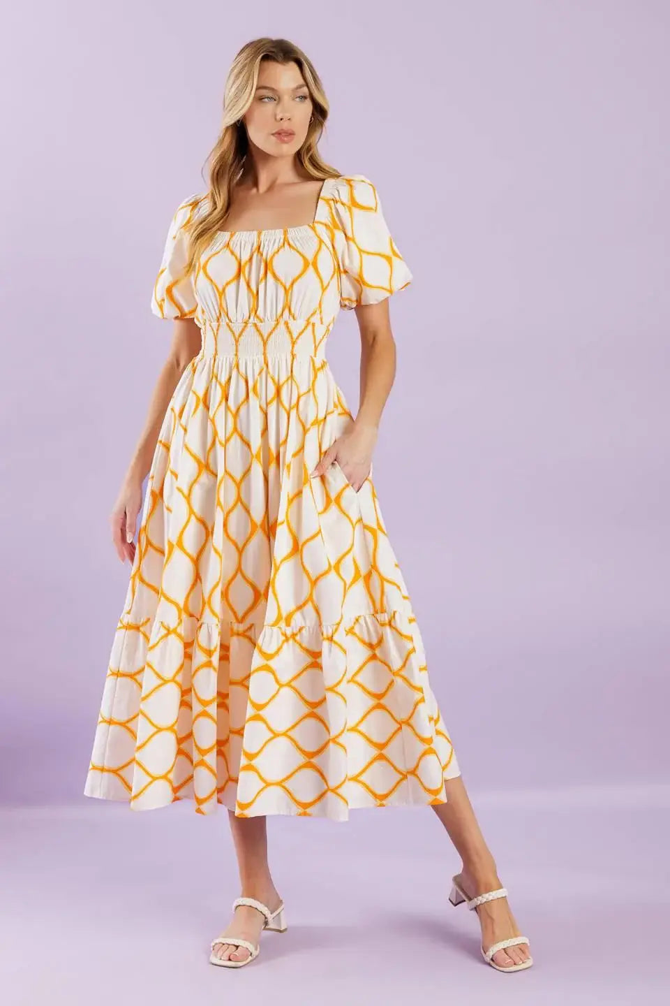 ICONIC SUMMER WOVEN MIDI DRESS - Flying Tomato - Flyclothing LLC