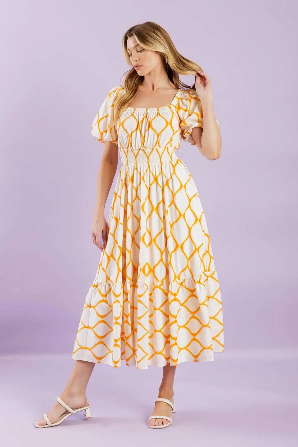 ICONIC SUMMER WOVEN MIDI DRESS - Flying Tomato - Flyclothing LLC