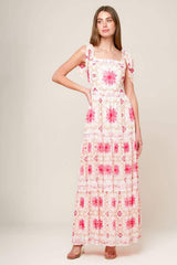 MY DEBUT WOVEN MAXI DRESS - Flying Tomato - Flyclothing LLC