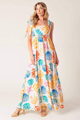 FROLIC THROUGH FIELDS WOVEN MAXI DRESS - Flying Tomato - Flyclothing LLC