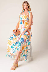 FROLIC THROUGH FIELDS WOVEN MAXI DRESS - Flying Tomato - Flyclothing LLC