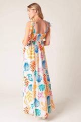 FROLIC THROUGH FIELDS WOVEN MAXI DRESS - Flying Tomato - Flyclothing LLC