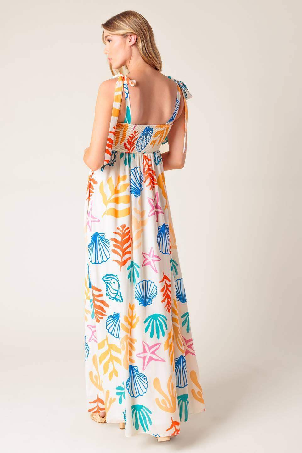 FROLIC THROUGH FIELDS WOVEN MAXI DRESS - Flying Tomato - Flyclothing LLC