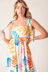 FROLIC THROUGH FIELDS WOVEN MAXI DRESS - Flying Tomato - Flyclothing LLC