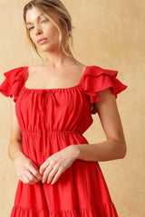 GET WITH IT WOVEN MIDI DRESS - Flying Tomato - Flyclothing LLC