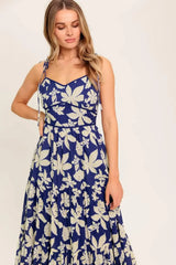 PETALS IN THE WIND WOVEN MIDI DRESS - Flying Tomato - Flyclothing LLC