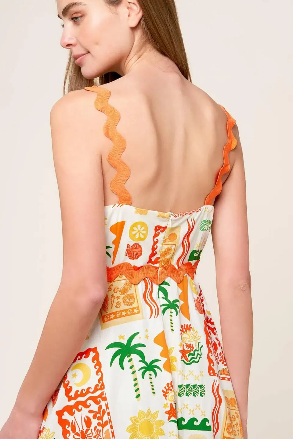 ROAMING AROUND WOVEN MIDI DRESS - Flying Tomato - Flyclothing LLC