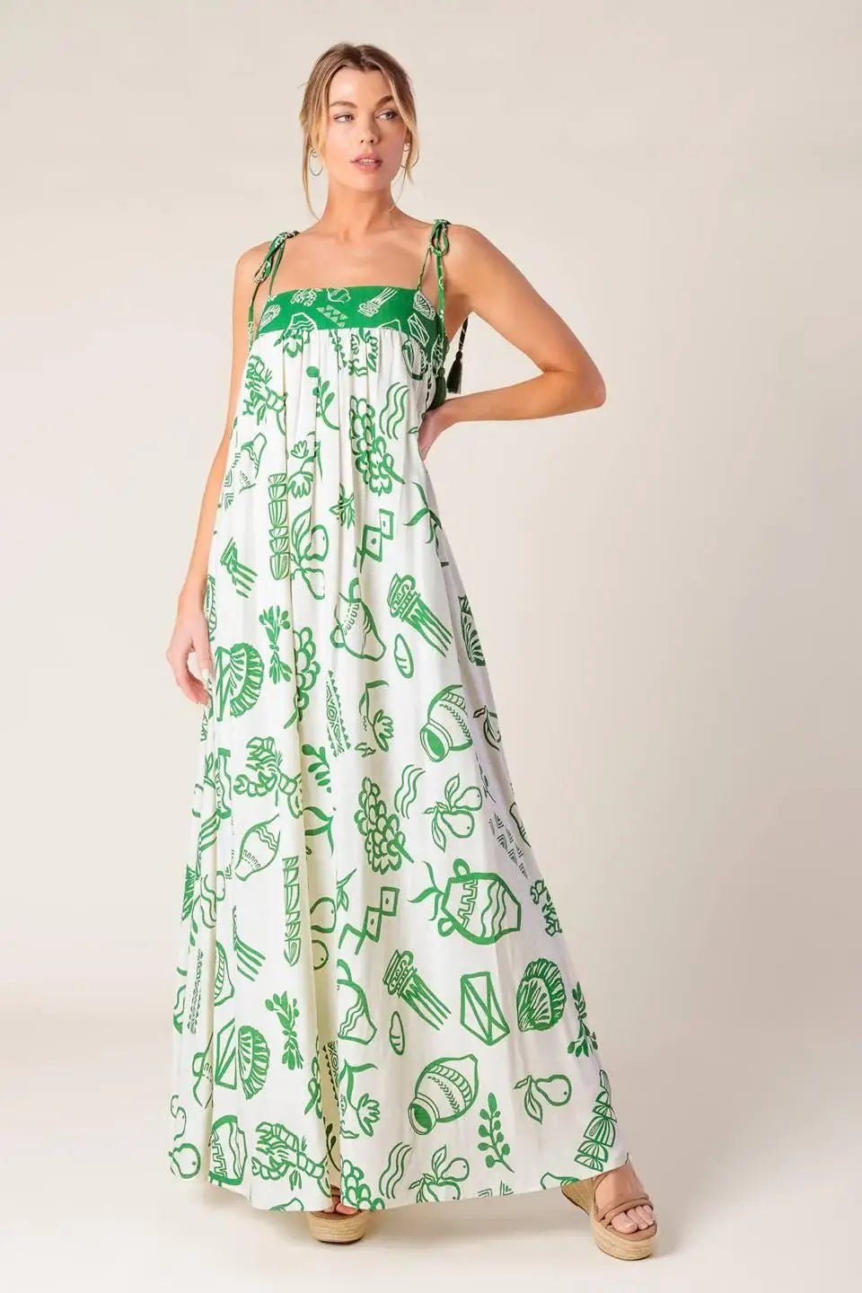 EVERYDAY BLISS WOVEN MAXI DRESS - Flying Tomato - Flyclothing LLC