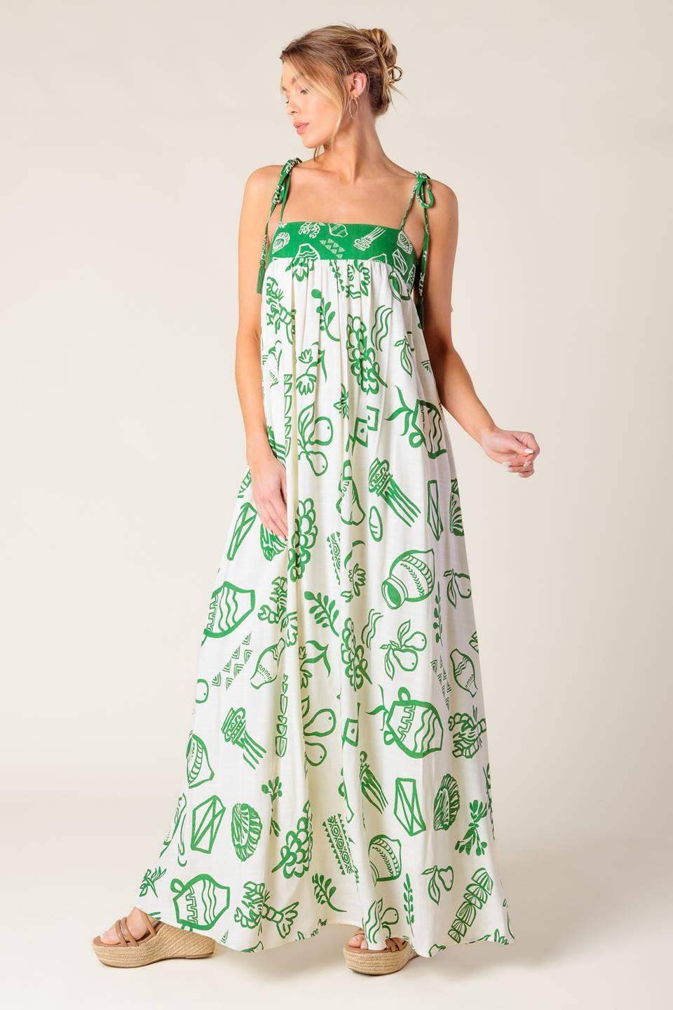 EVERYDAY BLISS WOVEN MAXI DRESS - Flying Tomato - Flyclothing LLC