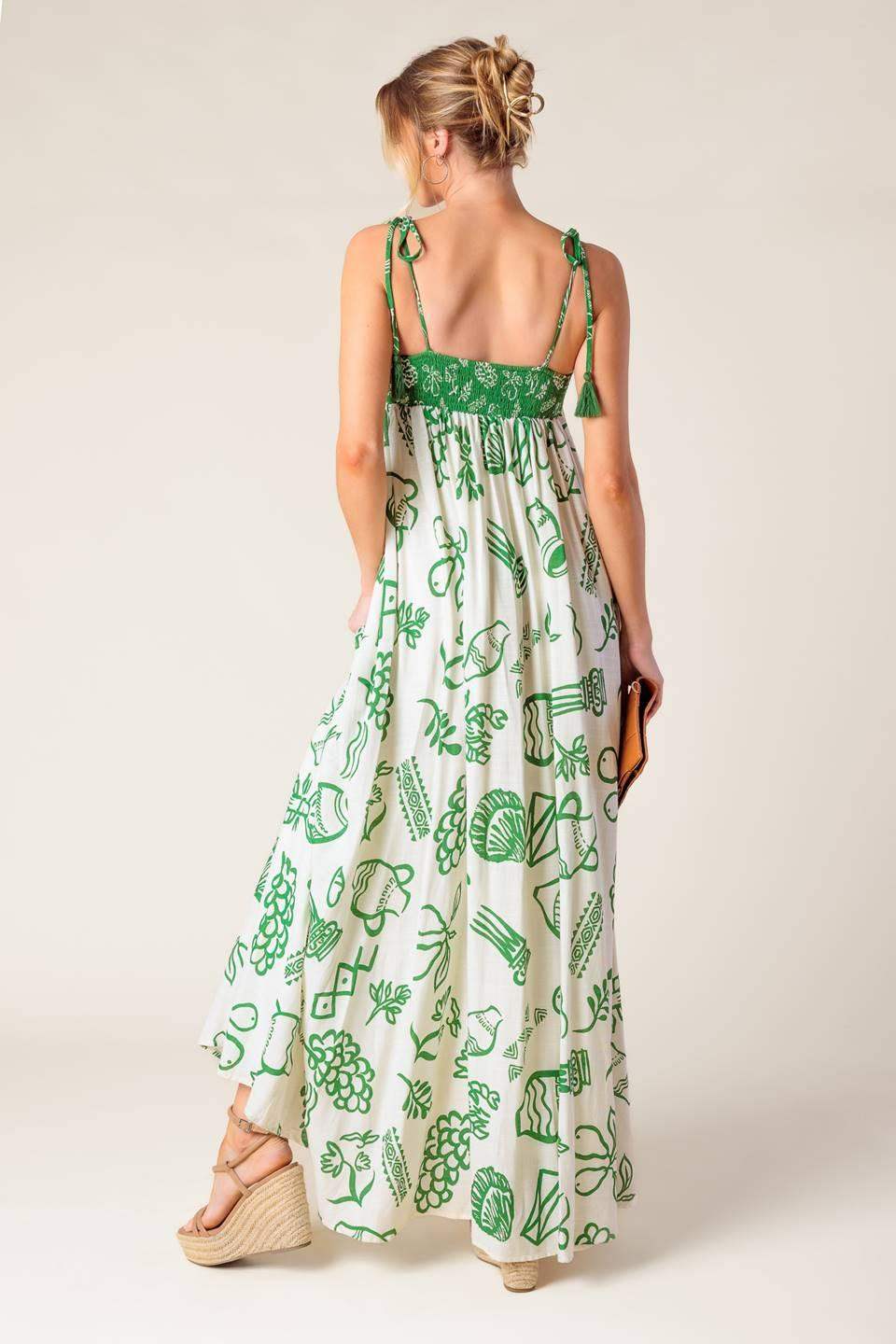 EVERYDAY BLISS WOVEN MAXI DRESS - Flying Tomato - Flyclothing LLC