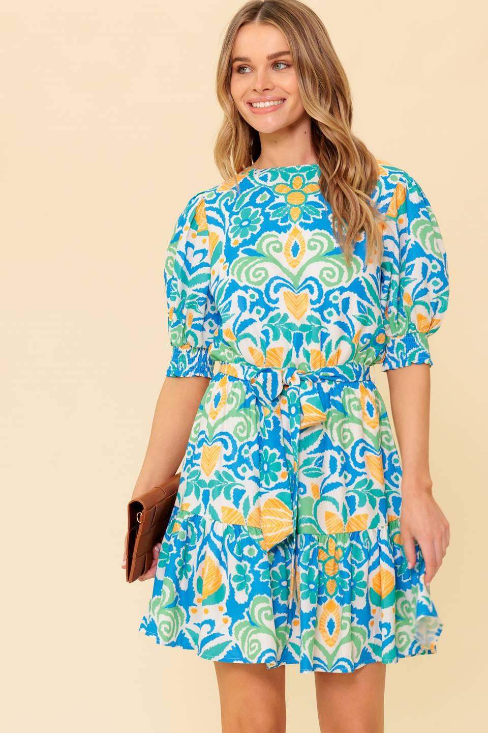 LOVE IN YOUR EYES WOVEN MNI DRESS - Flying Tomato - Flyclothing LLC