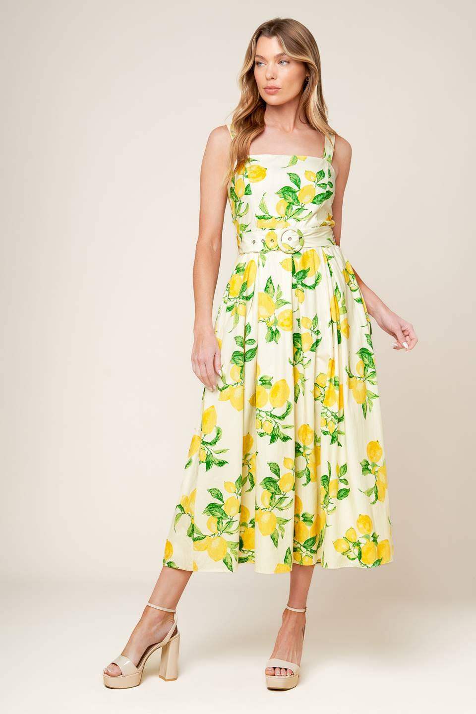 BEAMING PERFECTION IVORY WOVEN MIDI DRESS - Flying Tomato - Flyclothing LLC