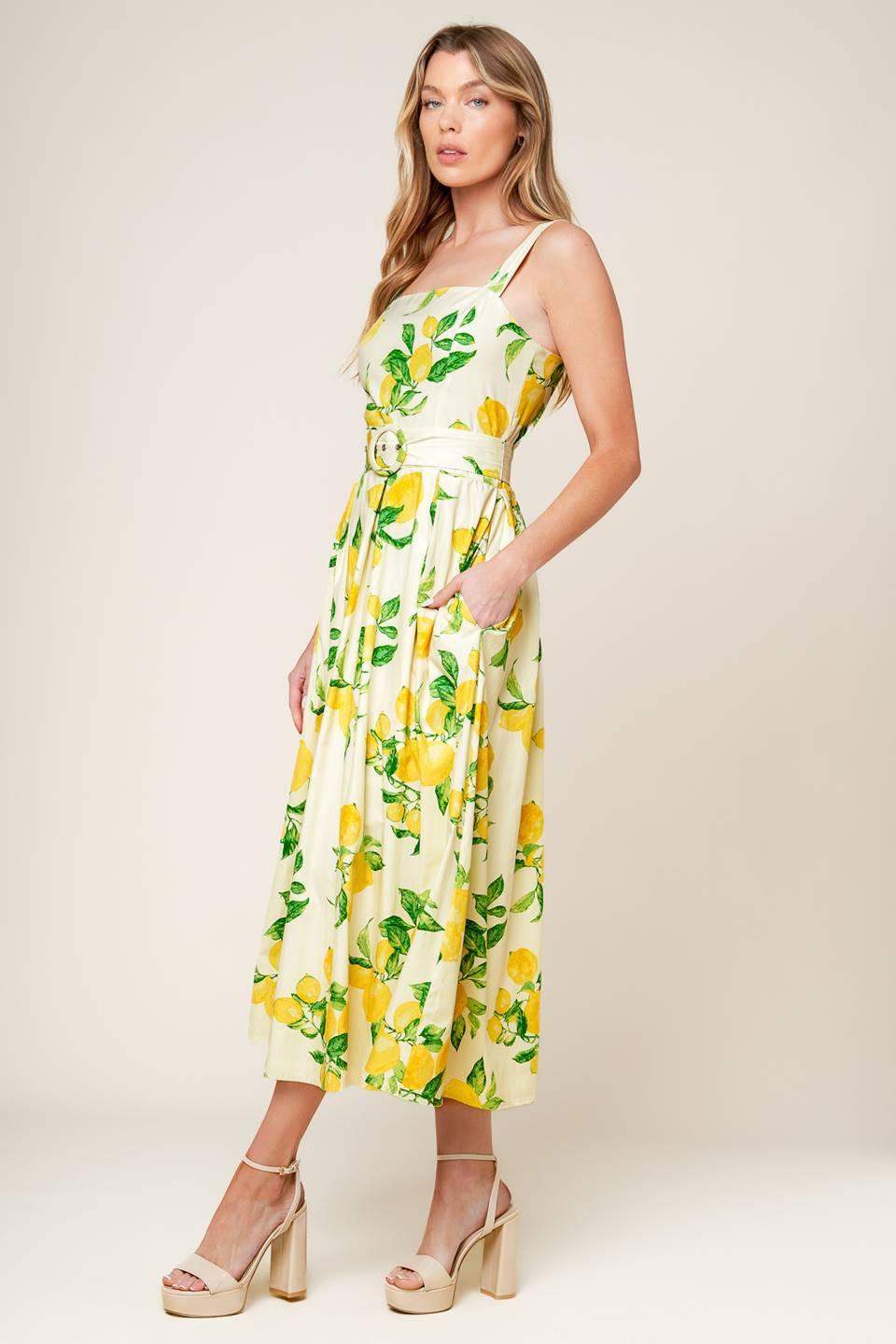 BEAMING PERFECTION IVORY WOVEN MIDI DRESS - Flying Tomato - Flyclothing LLC