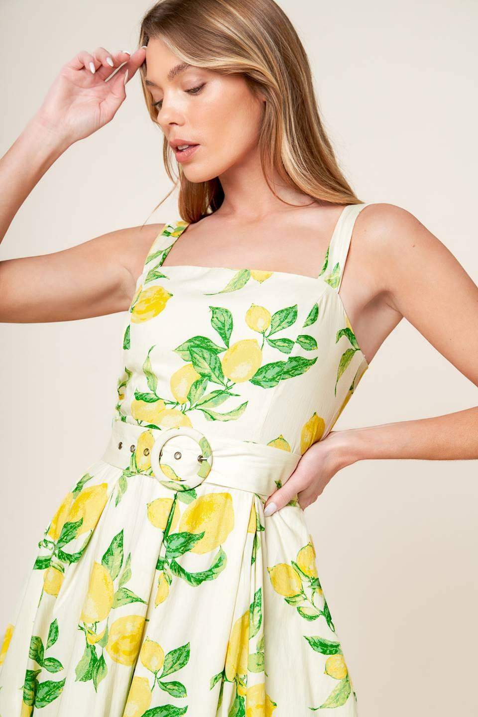 BEAMING PERFECTION IVORY WOVEN MIDI DRESS - Flying Tomato - Flyclothing LLC