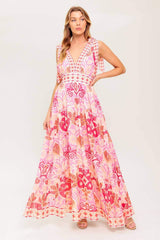LEACE IT TO FATE WOVEN MAXI DRESS - Flying Tomato - Flyclothing LLC