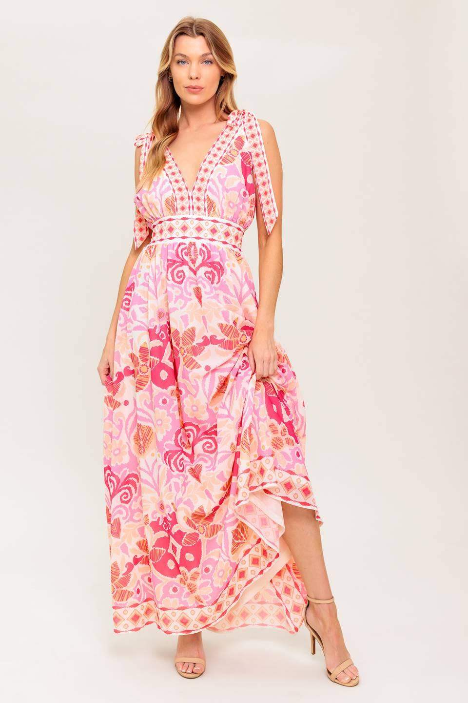 LEACE IT TO FATE WOVEN MAXI DRESS - Flying Tomato - Flyclothing LLC