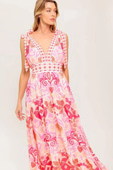 LEACE IT TO FATE WOVEN MAXI DRESS - Flying Tomato - Flyclothing LLC