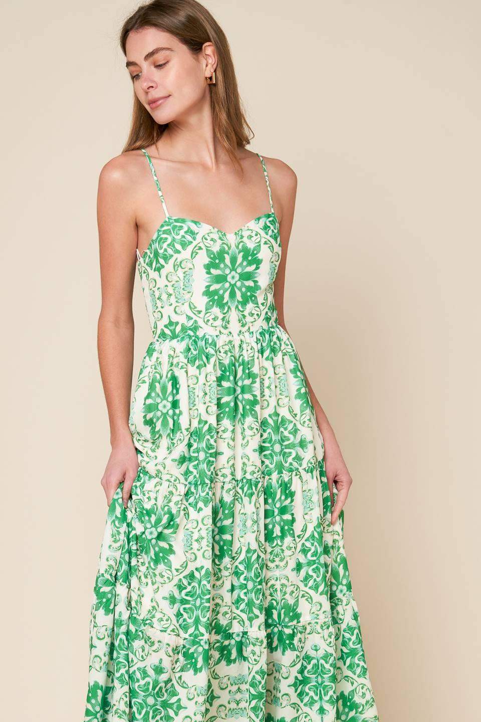 BEYOND ELEGANT WOVEN MIDI DRESS - Flying Tomato - Flyclothing LLC