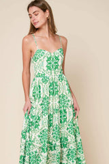 BEYOND ELEGANT WOVEN MIDI DRESS - Flying Tomato - Flyclothing LLC