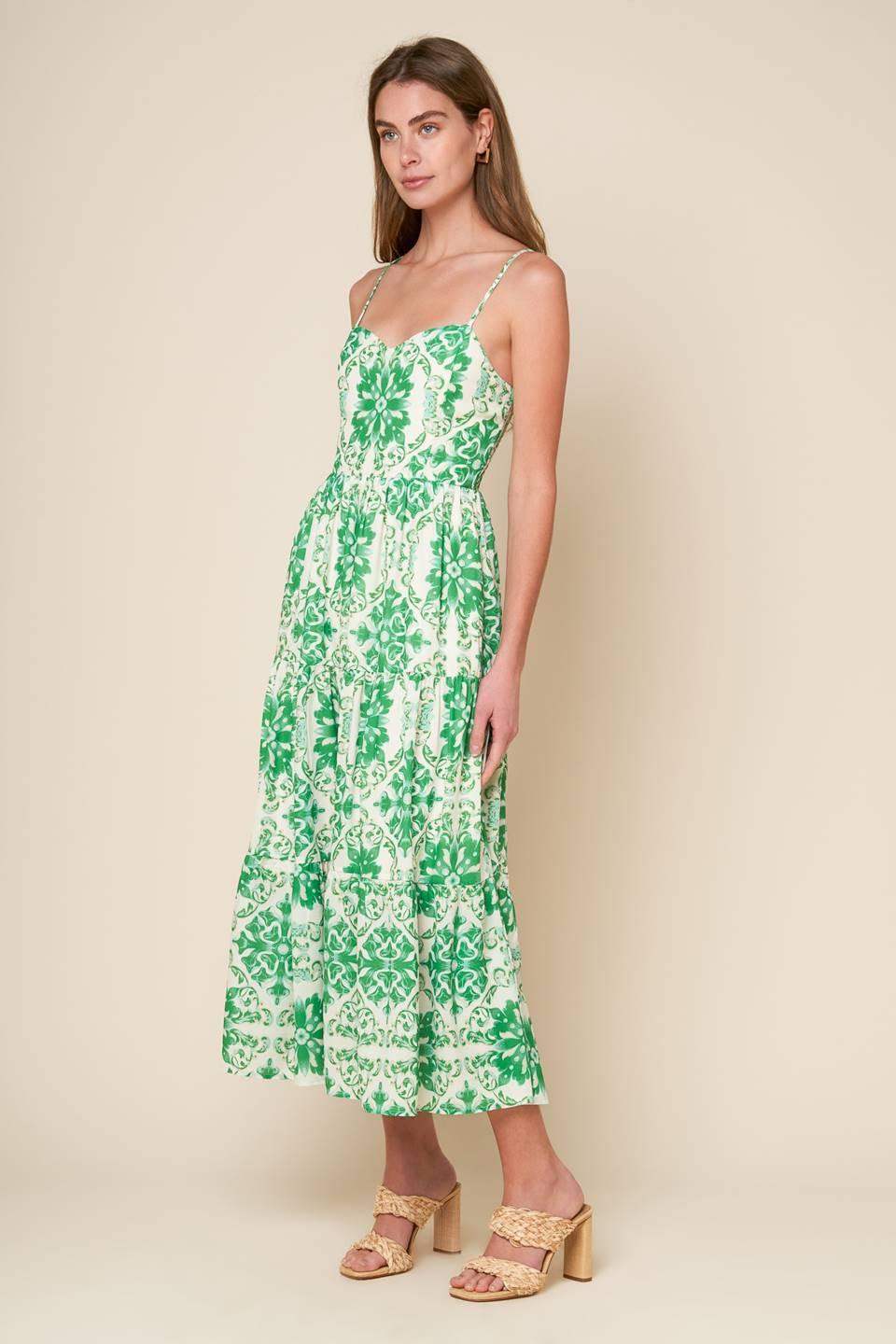 BEYOND ELEGANT WOVEN MIDI DRESS - Flying Tomato - Flyclothing LLC