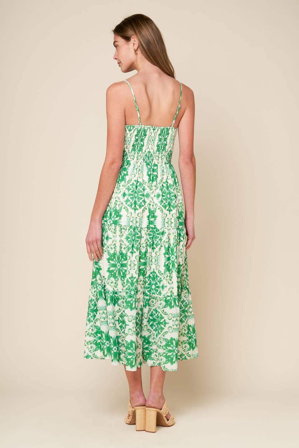 BEYOND ELEGANT WOVEN MIDI DRESS - Flying Tomato - Flyclothing LLC