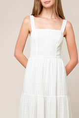 AFTER THE RAIN WHITE LACE MAXI DRESS - Flying Tomato - Flyclothing LLC