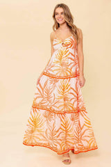 MAGICAL MAGNETISM WOVEN MAXI DRESS - Flying Tomato - Flyclothing LLC