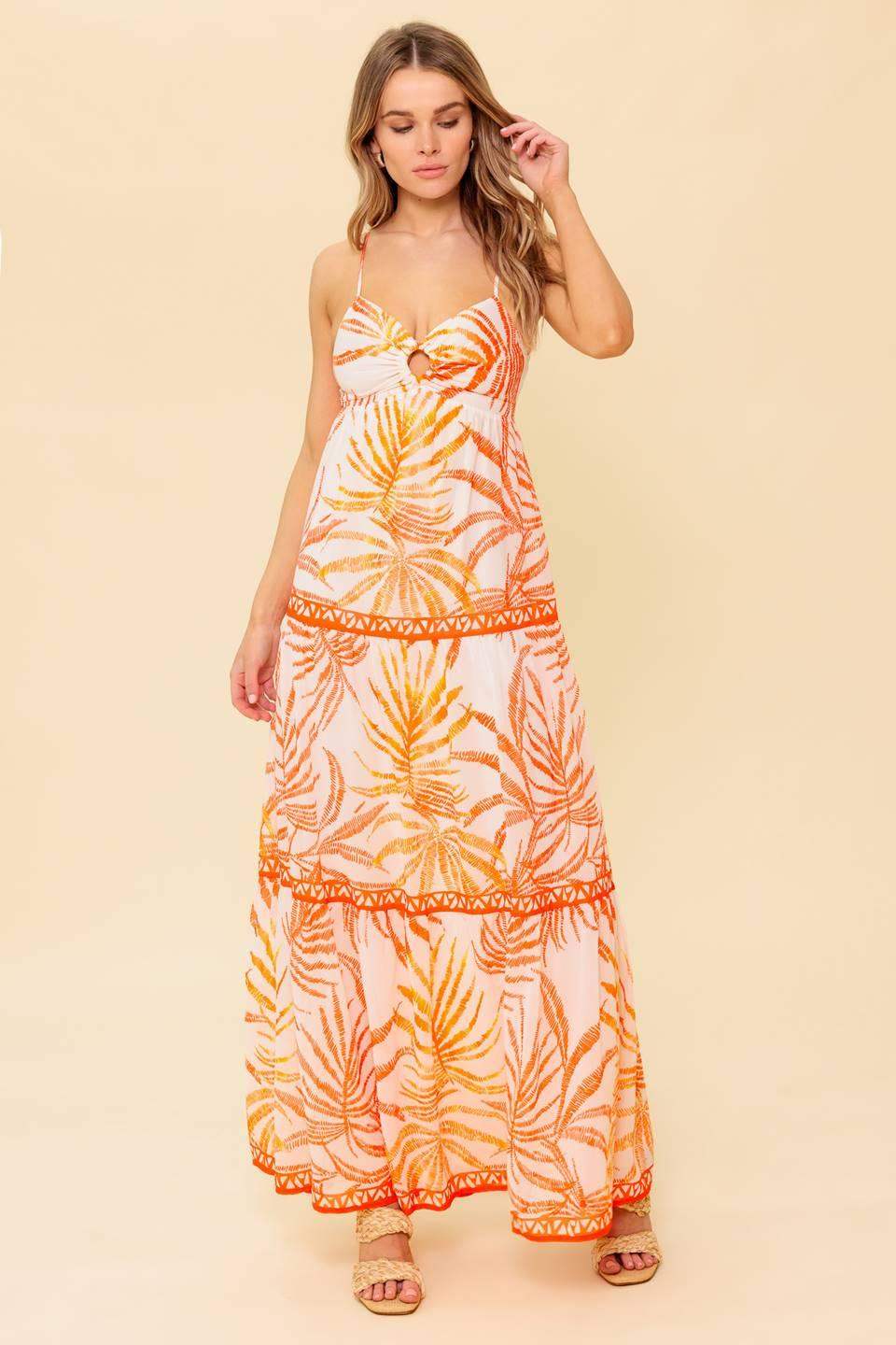 MAGICAL MAGNETISM WOVEN MAXI DRESS - Flying Tomato - Flyclothing LLC
