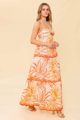MAGICAL MAGNETISM WOVEN MAXI DRESS - Flying Tomato - Flyclothing LLC