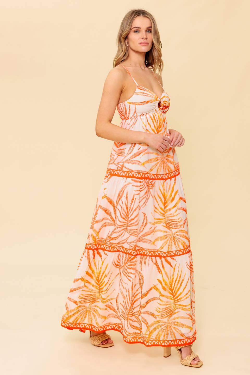 MAGICAL MAGNETISM WOVEN MAXI DRESS - Flying Tomato - Flyclothing LLC