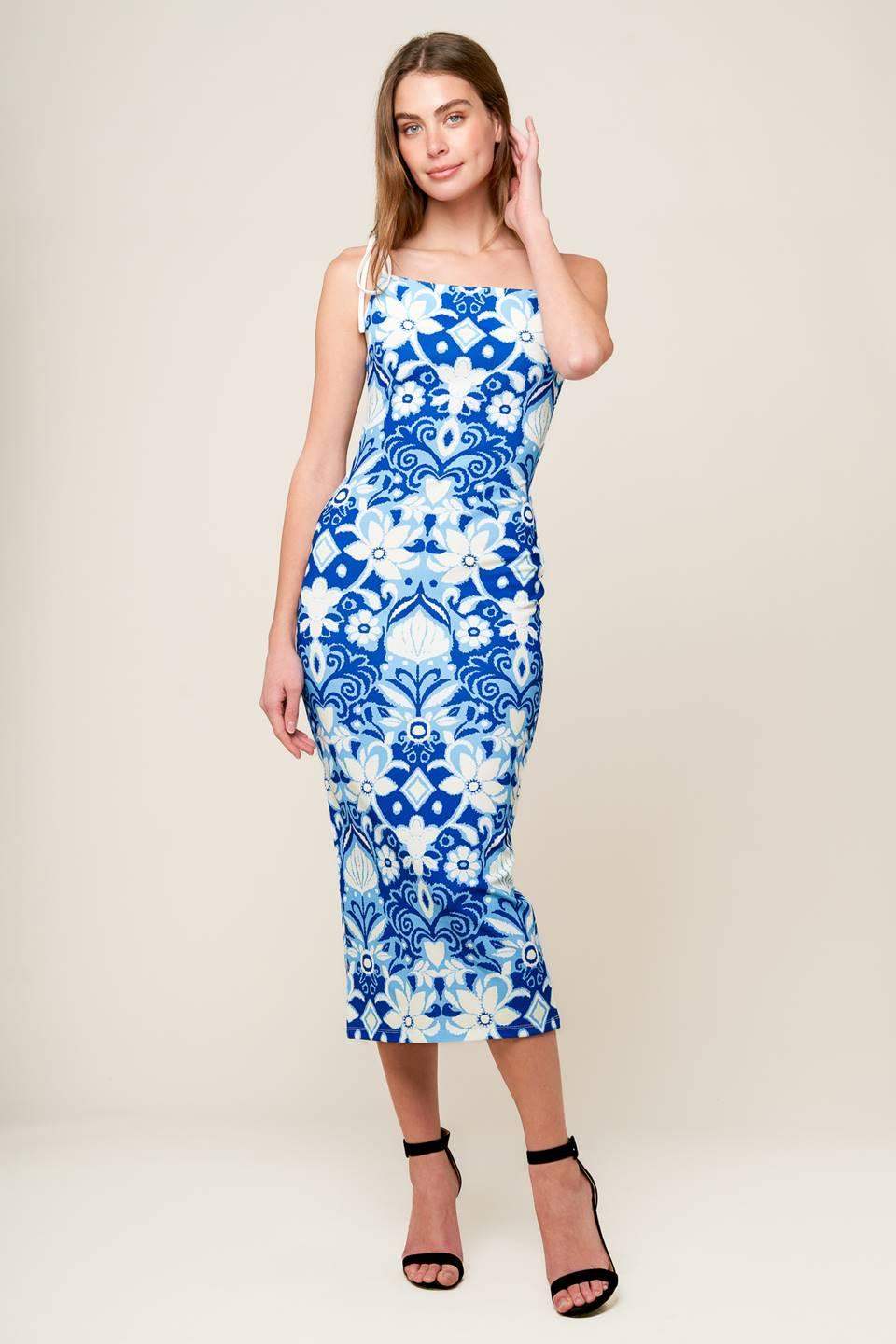IN THE COUNTRYSIDE WOVEN MIDI DRESS - Flying Tomato - Flyclothing LLC