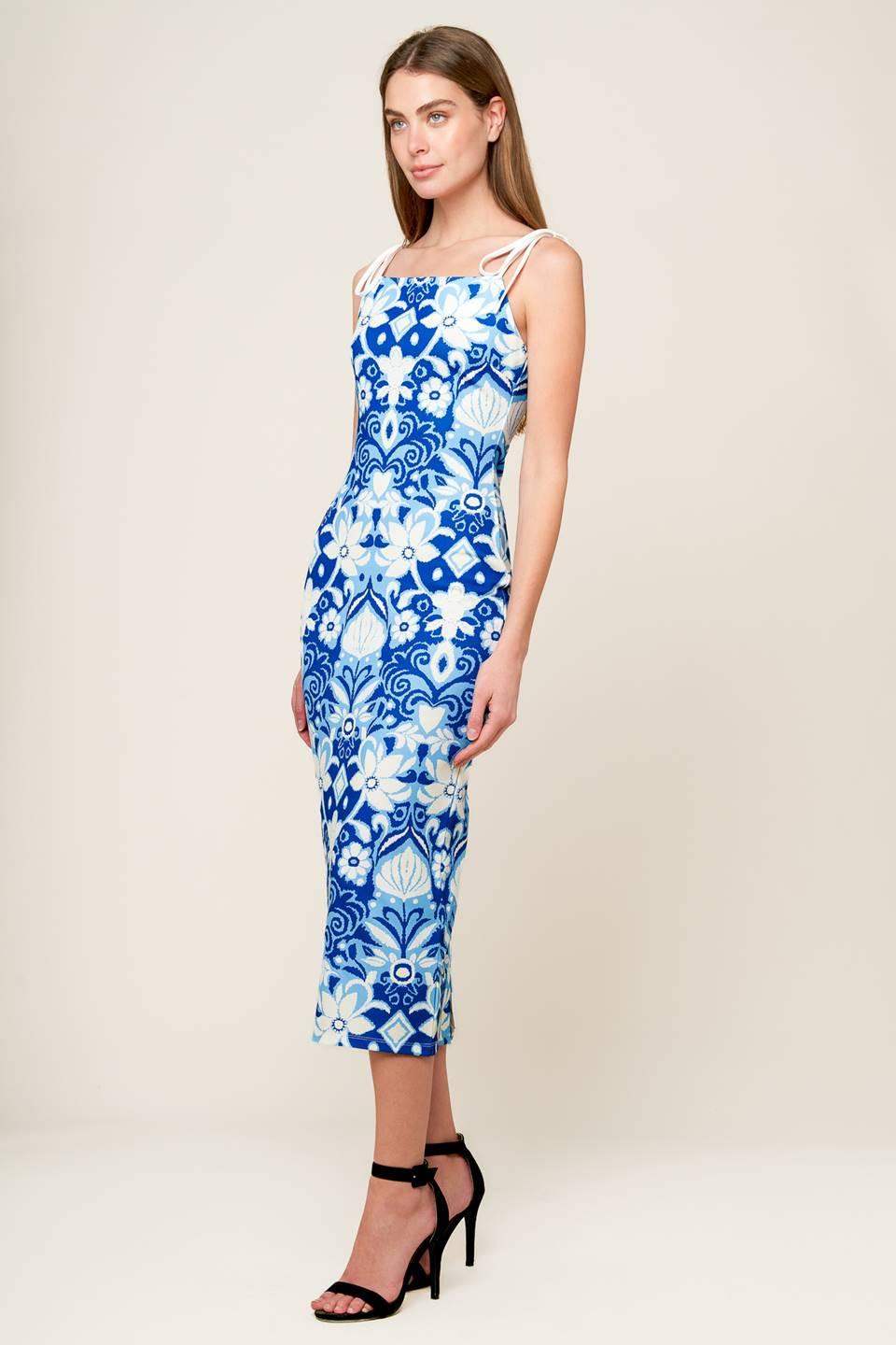 IN THE COUNTRYSIDE WOVEN MIDI DRESS - Flying Tomato - Flyclothing LLC