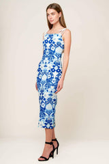 IN THE COUNTRYSIDE WOVEN MIDI DRESS - Flying Tomato - Flyclothing LLC