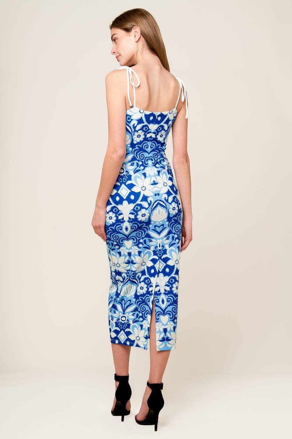IN THE COUNTRYSIDE WOVEN MIDI DRESS - Flying Tomato - Flyclothing LLC
