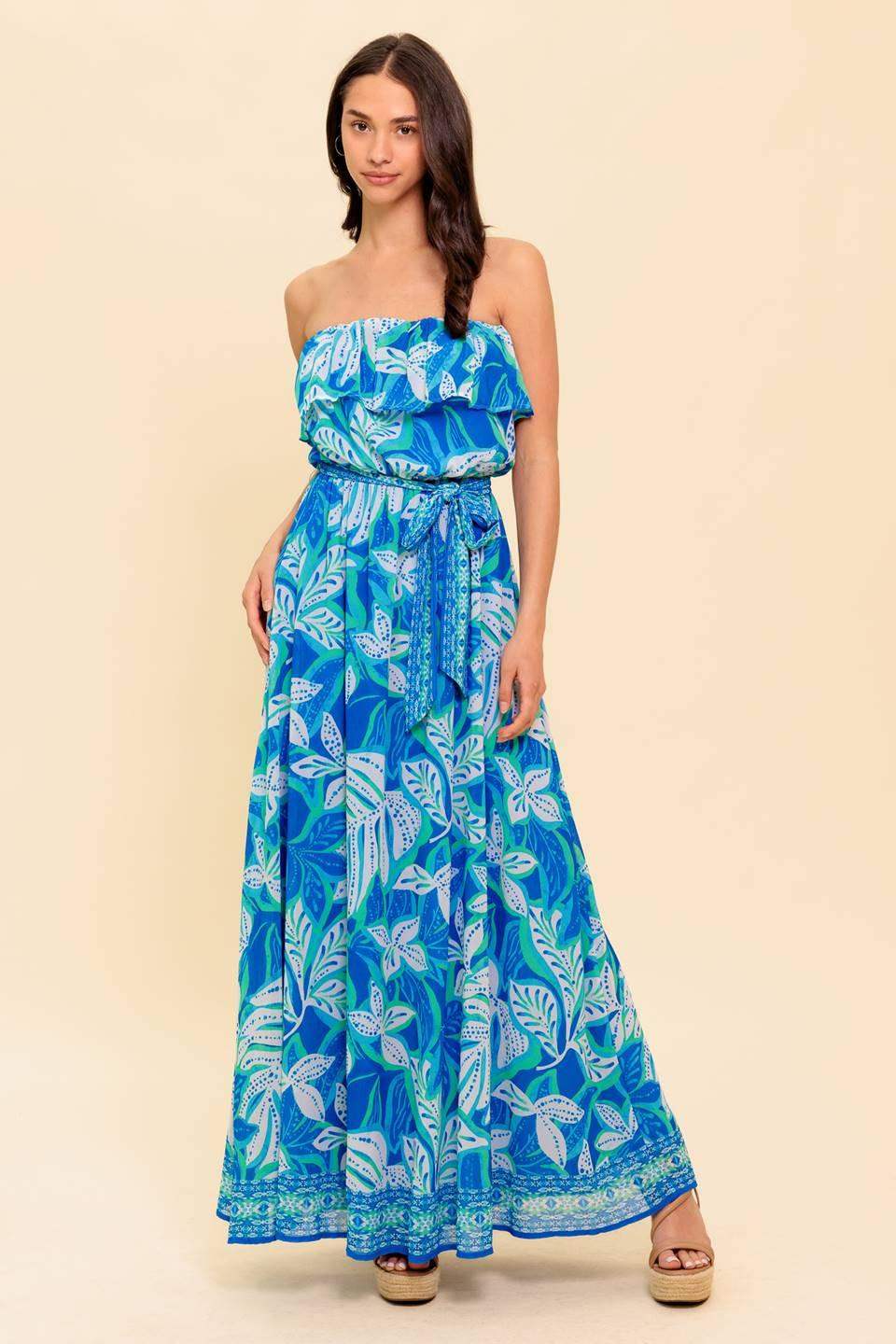 MANHATTAN ROMANCE WOVEN MAXI DRESS - Flying Tomato - Flyclothing LLC