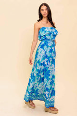 MANHATTAN ROMANCE WOVEN MAXI DRESS - Flying Tomato - Flyclothing LLC