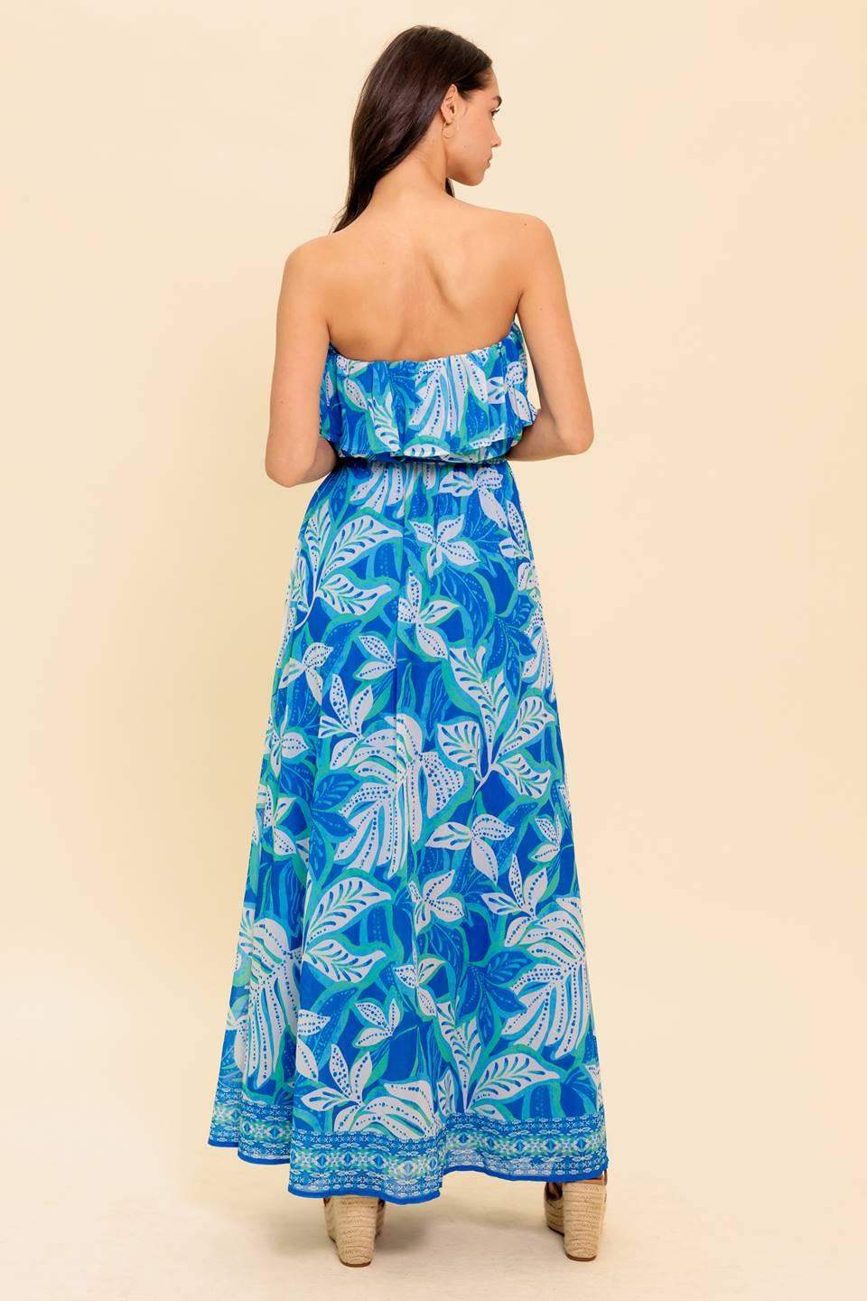 MANHATTAN ROMANCE WOVEN MAXI DRESS - Flying Tomato - Flyclothing LLC