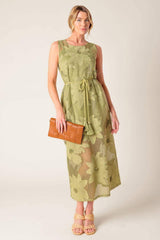 IN MY FREE TIME WOVEN LACE MIDI DRESS - Flying Tomato - Flyclothing LLC