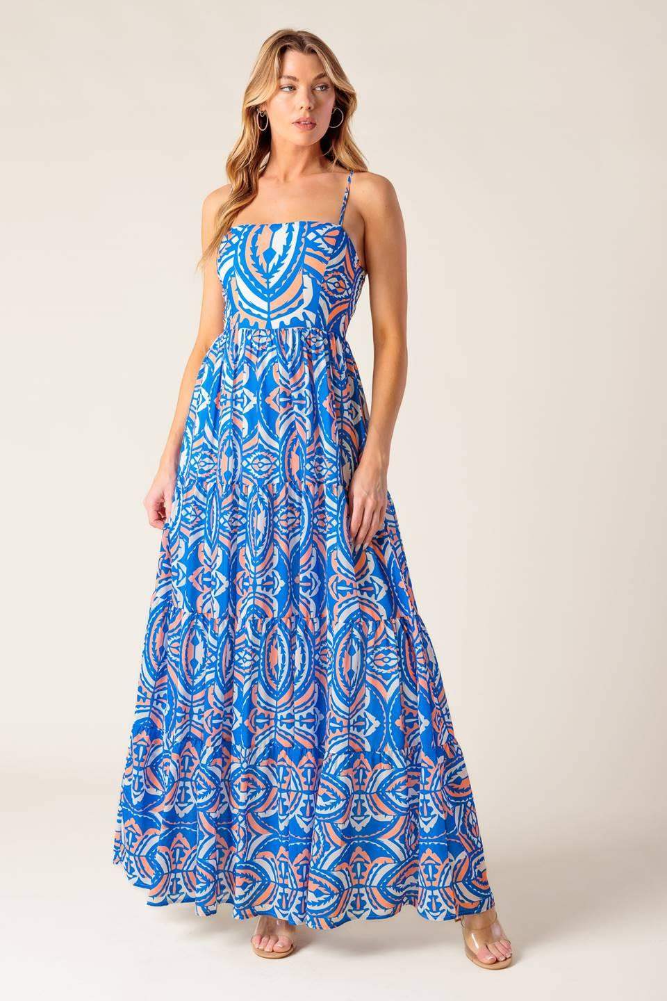 LAKESIDE PICNIC WOVEN MAXI DRESS - Flying Tomato - Flyclothing LLC