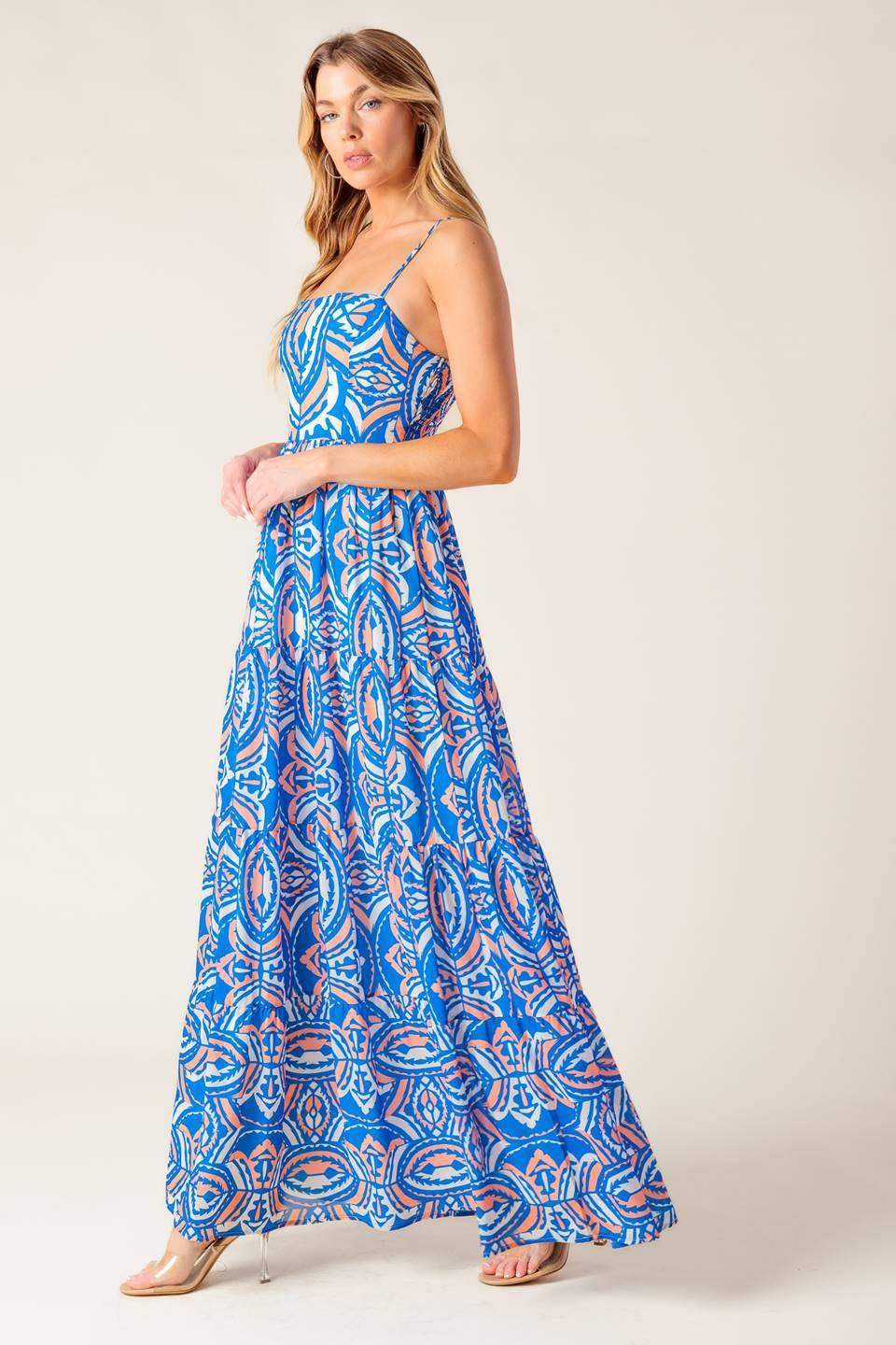 LAKESIDE PICNIC WOVEN MAXI DRESS - Flying Tomato - Flyclothing LLC