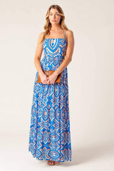 LAKESIDE PICNIC WOVEN MAXI DRESS - Flying Tomato - Flyclothing LLC