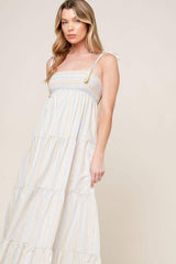 WAVES OF LIFT WOVEN MAXI DRESS - Flying Tomato - Flyclothing LLC