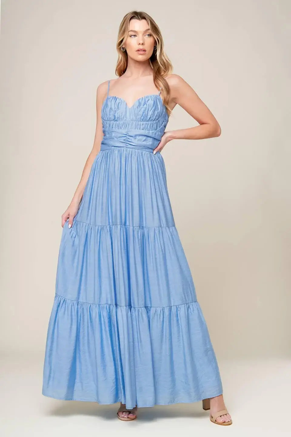MOMENT MAKER WOVEN MAXI DRESS - Flying Tomato - Flyclothing LLC