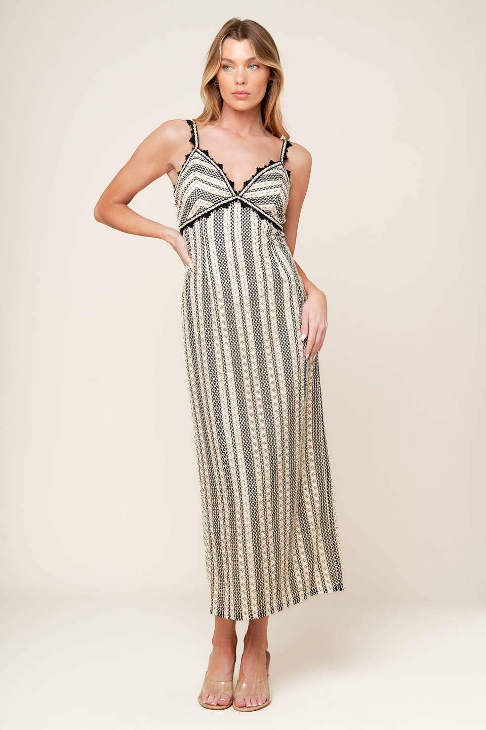 TAKE ME AWAY CROCHET LACE MIDI DRESS - Flying Tomato - Flyclothing LLC