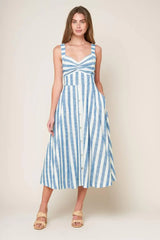 LUSH WITH LIFE WOVEN MIDI DRESS - Flying Tomato - Flyclothing LLC