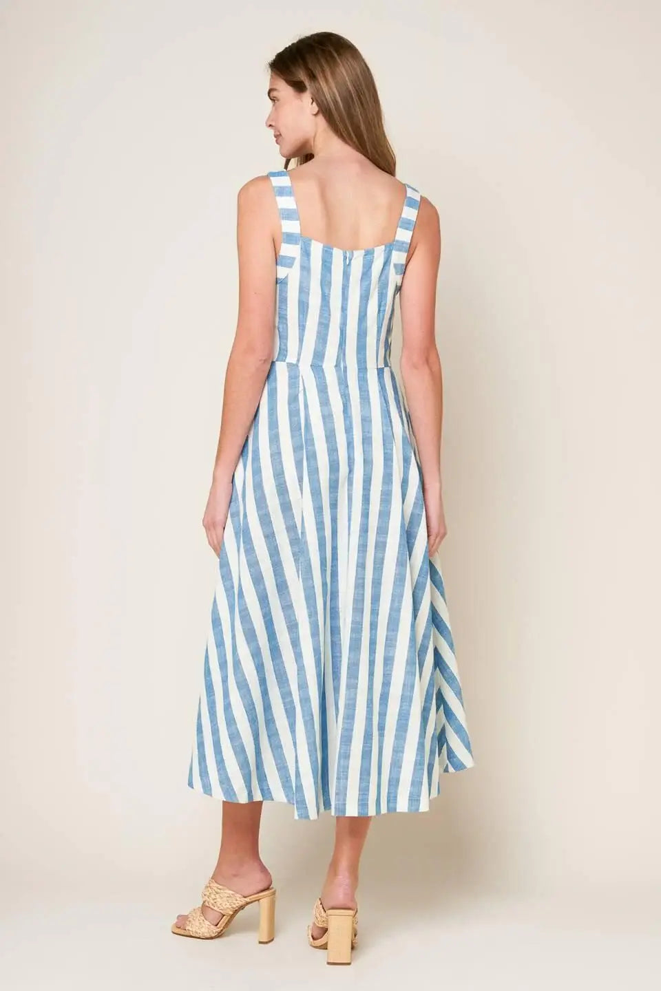 LUSH WITH LIFE WOVEN MIDI DRESS - Flying Tomato - Flyclothing LLC