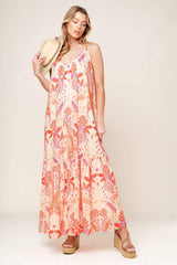LAUREN SECRET GARDEN WOVEN MAXI DRESS - Flying Tomato - Flyclothing LLC