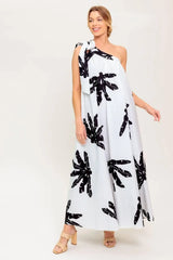 SUNSET SERENADE WOVEN MAXI DRESS - Flying Tomato - Flyclothing LLC