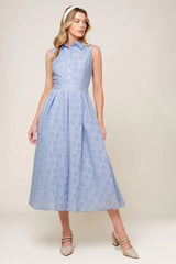 GRAND ENTRANCE WOVEN MIDI DRESS - Flying Tomato - Flyclothing LLC